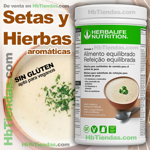 BATIDO Herbalife Setas y Hierbas 550gr.